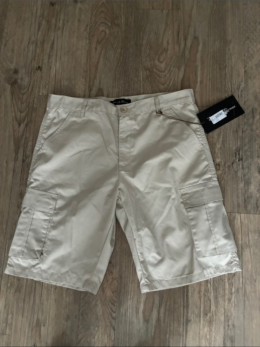 Men's Beige Cargo Shorts